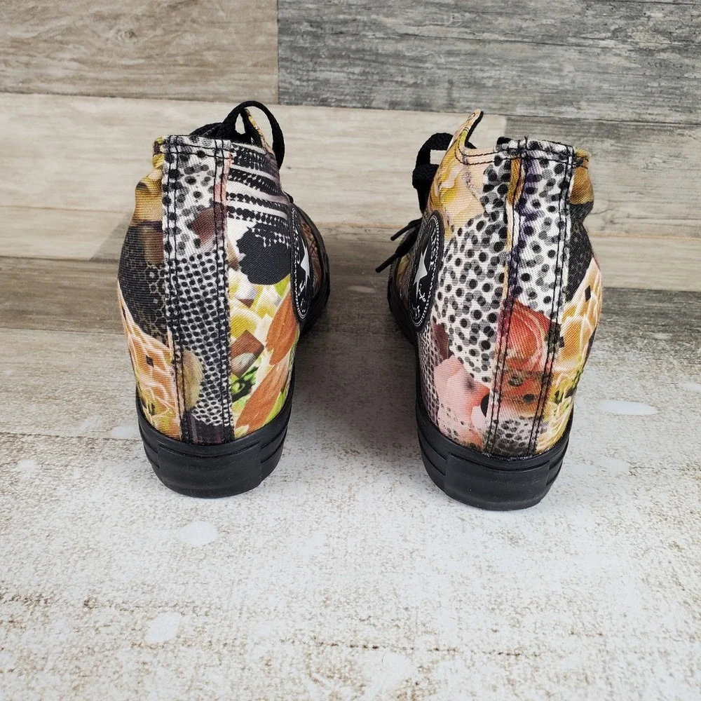 Converse Chuck Taylor All Star Womens Wedge Shoes Sz 7 Floral Sneakers Lift‎